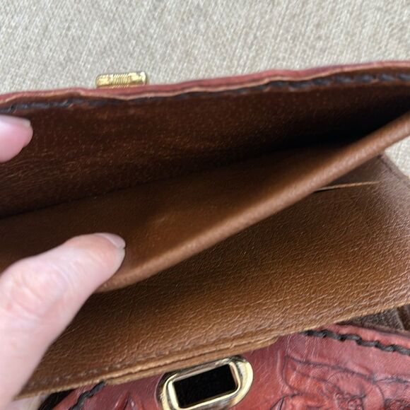 Vintage Floral Tooled Leather Wallet - Picture 8 of 11
